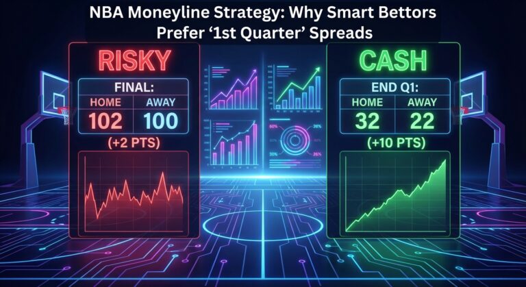 Comparison of NBA Moneyline betting vs 1st Quarter spread betting strategy