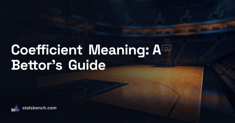 Coefficient Meaning: A Bettor's Guide