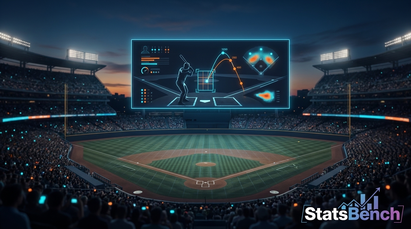 Baseball stadium scoreboard during a live at-bat