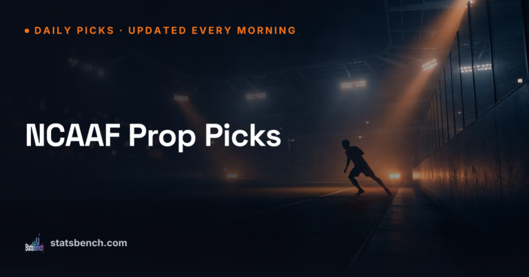 NCAAF Prop Picks Today, September 8, 2026 (Data-Backed)