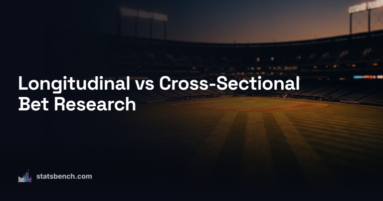 Longitudinal vs Cross-Sectional Bet Research