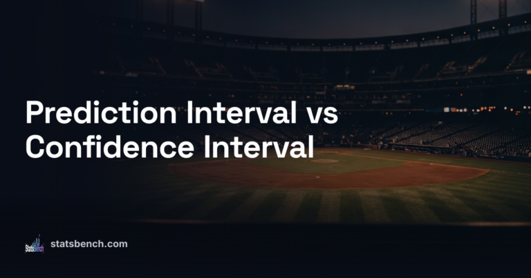 Prediction Interval vs Confidence Interval