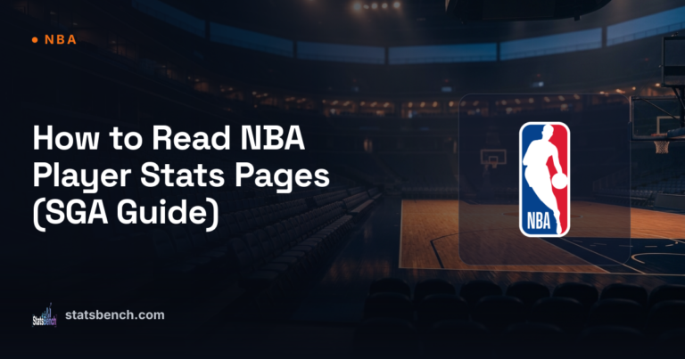 How to Read NBA Player Stats Pages (SGA Guide)