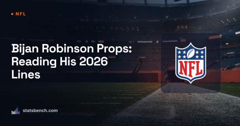 Bijan Robinson Props: Reading His 2026 Lines
